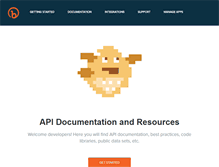 Tablet Screenshot of dev.bitly.com